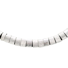 Load image into Gallery viewer, SN212RA Brown Leather Necklace with Rhodium Plated Bands