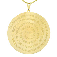 Load image into Gallery viewer, SN236LG Gold Chain with Spanish Prayer Inscribed (lg)