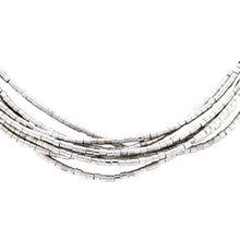 Load image into Gallery viewer, SN281R Leather Necklace with Silver