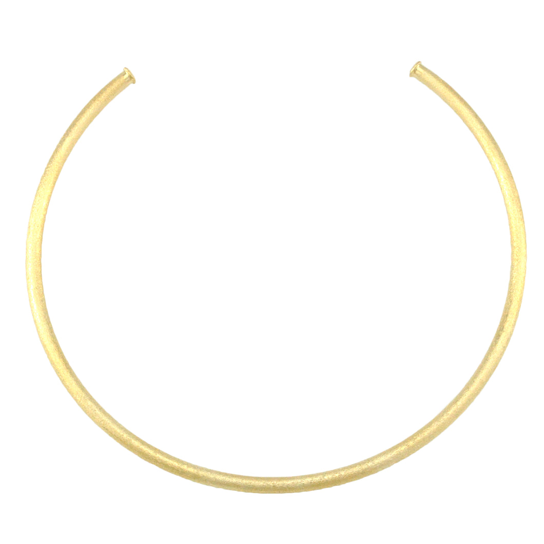 SN382B Gold Plated Brushed Choker