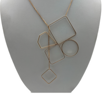 Load image into Gallery viewer, SN387   Geometric Design 18K Gold Plated Necklace