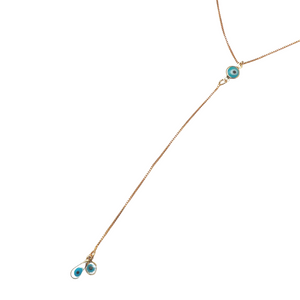 SN388 Blue evil eye Necklace