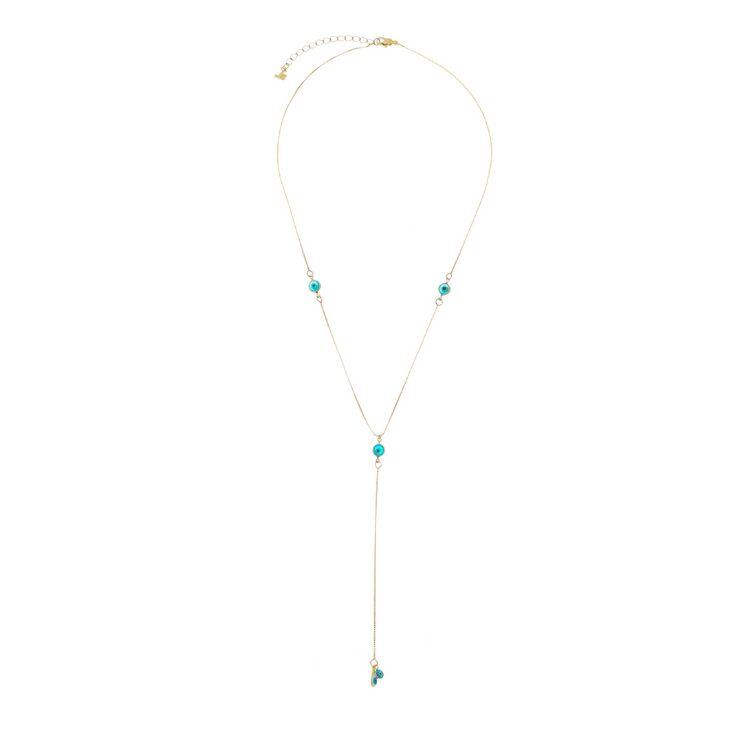 SN388 Blue evil eye Necklace