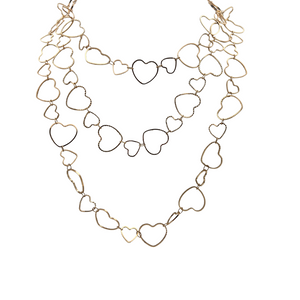 SN393 18k Gold Plated "Heart" chain