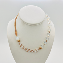 Load image into Gallery viewer, SN406MS Opal stone  Necklace with 18K Gold plated Chains
