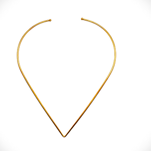 SN409 18K Gold Plated "V" choker