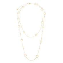 Load image into Gallery viewer, SN412A &quot;Squares&quot; 18K Gold Plated Chain