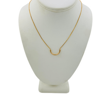 Load image into Gallery viewer, SN413A 16&#39;&#39; Half Circle 18 K Gold Plated Necklace