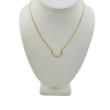 Load image into Gallery viewer, SN413A &quot;Half Circle&quot; 18 K Gold Plated Necklace