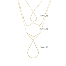 Load image into Gallery viewer, SN413B 18K Gold Plated &quot;Tear Drop&quot; Necklace