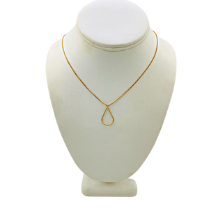 SN413B 18K Gold Plated "Tear Drop" Necklace