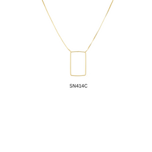Load image into Gallery viewer, SN414C &quot;Rectangular&quot; Geometric 18K Gold Plated Necklace