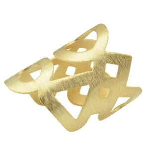 SR105 18k Gold Plated Ring