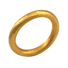 Load image into Gallery viewer, SR106B 18k Gold Plated Tubular Ring Brushed Finish