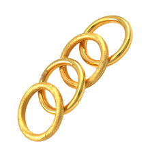 Load image into Gallery viewer, SR106B 18k Gold Plated Tubular Ring Brushed Finish