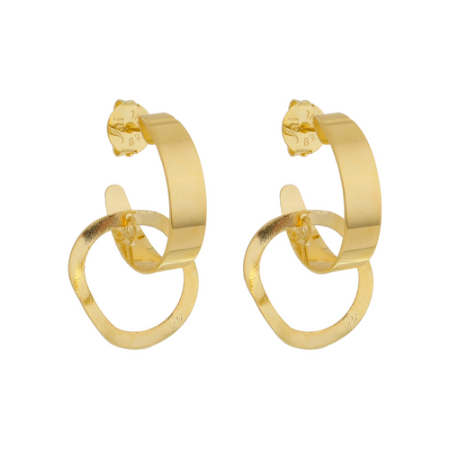 SE873 18K Gold Plated Hoop