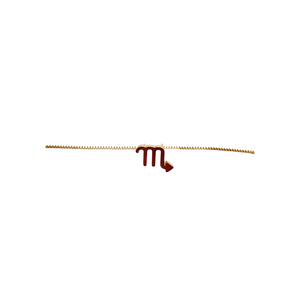 SN400 J "Scorpio Zodiac " 18K Gold Plated Necklace