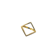 Load image into Gallery viewer, SR110C &quot;Square&quot; Geometric design 18K Gold Plated Ring