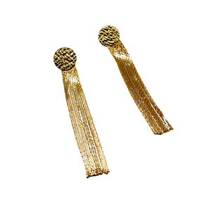 SE789 "Fringe" 18K Gold Plated Earrings
