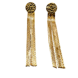 SE789 "Fringe" 18K Gold Plated Earrings
