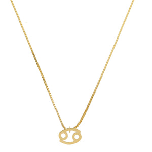 SN400 F "Cancer Zodiac " 18K Gold Plated Necklace