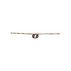 SN400 F "Cancer Zodiac " 18K Gold Plated Necklace