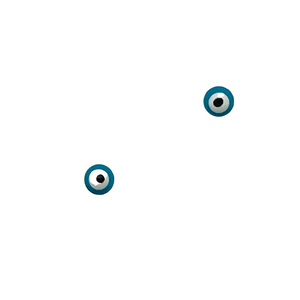 SE834C  "large blue evil eye" stud Earrings