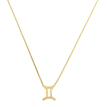 Load image into Gallery viewer, SN400 E &quot;Gemini Zodiac &quot; 18K Gold Plated Necklace