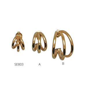 SE803 18K Gold Plated "small" Hoops