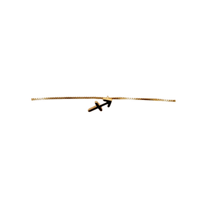 SN400 K "Sagittarius Zodiac " 18K Gold Plated Necklace