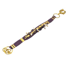 Load image into Gallery viewer, SB152AM Purple Leather Bracelet with Amethyst