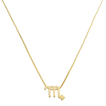Load image into Gallery viewer, SN400 J &quot;Scorpio Zodiac &quot; 18K Gold Plated Necklace