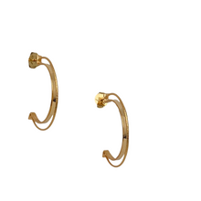 Load image into Gallery viewer, SE850 18K Gold Plated Hoop