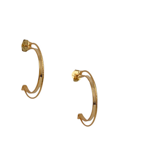 SE850 18K Gold Plated Hoop
