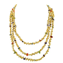 Load image into Gallery viewer, SN251 18k Gold Plated Necklace with Mixed Semiprecious Stones